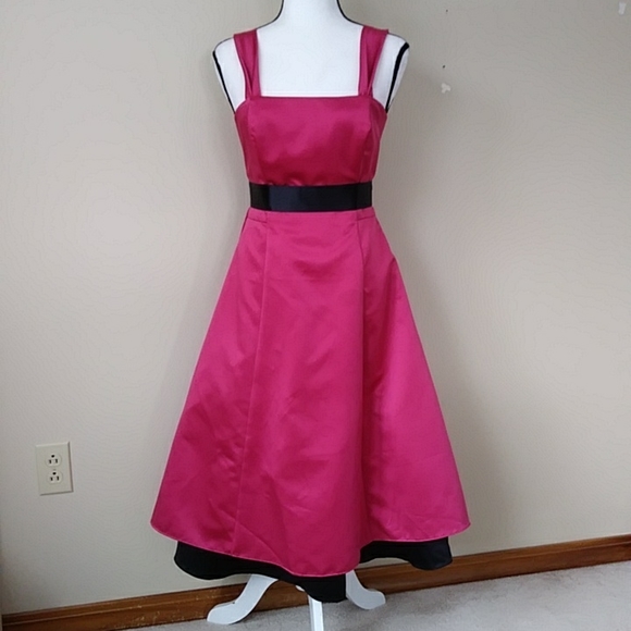 Michaelangelo Formal Evening Gown Dress 8 Red Black